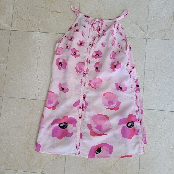 Cabi Poppy Floral Pink Halter Neck Tank Top Blouse Womens XS - Picture 5 of 6